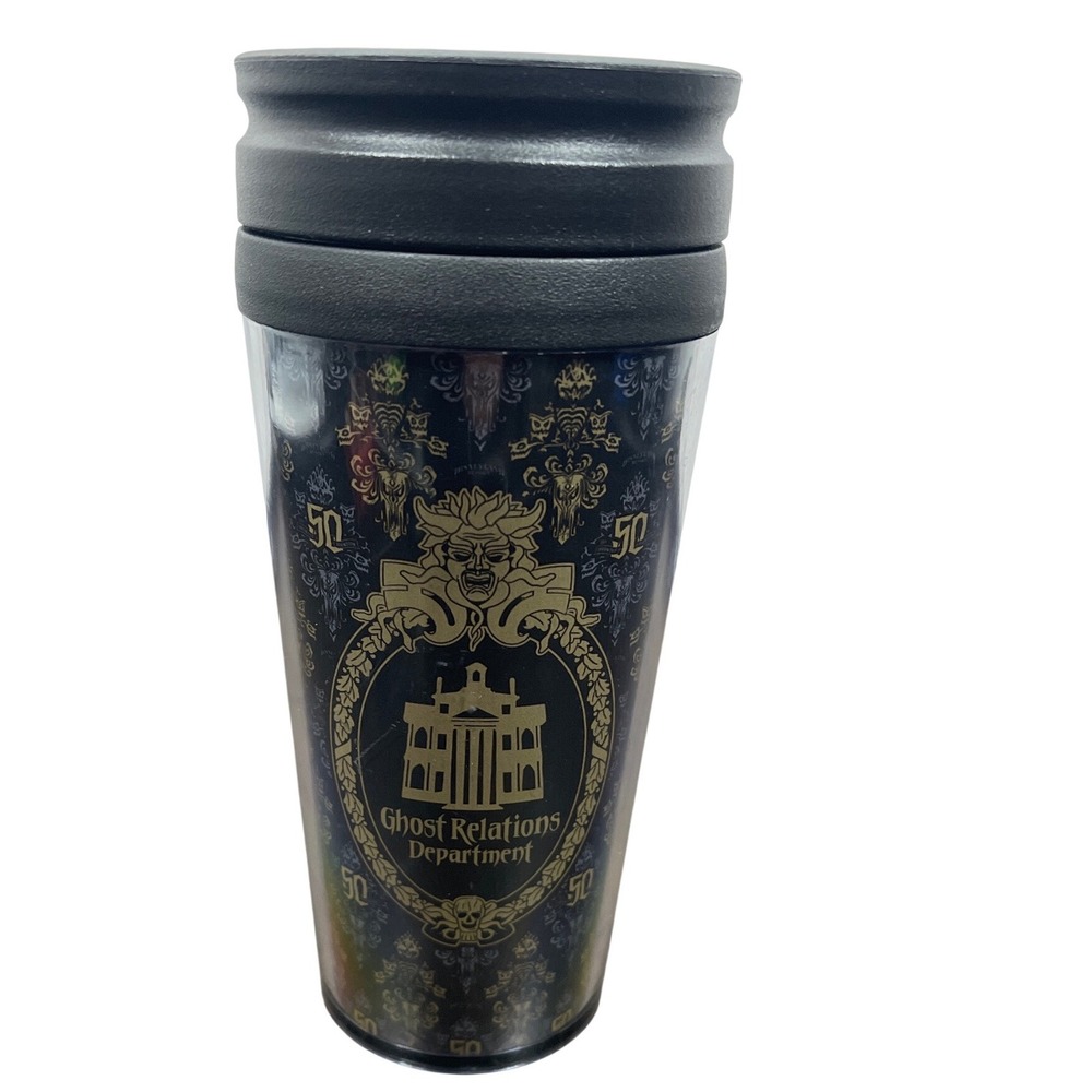 Disney Haunted Mansion 50th Anniversary Ghost Relations Department Tumbler Mug